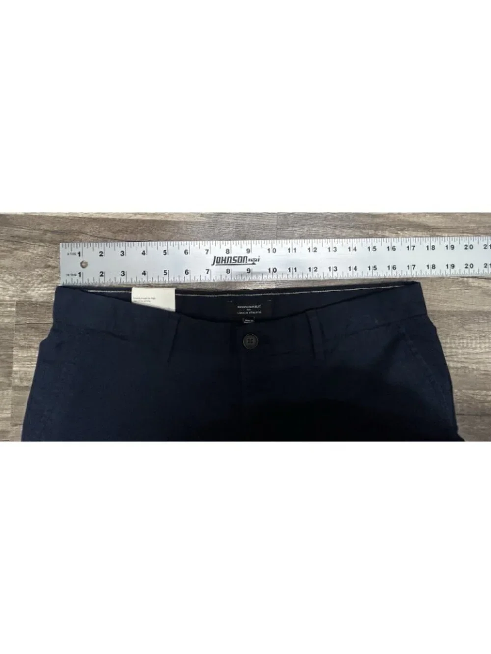 Banana Republic Lived-In Chino Athletic Fit Pants 33x34 Navy Blue (fits 34Wx33L)